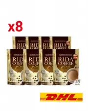 8x RIDA Coffee Plus MCT Oil Powder Instant Mix Arabica Control Hunger Slimming