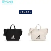 在飛比找Yahoo!奇摩拍賣優惠-【熱銷】 有吊牌 韓國連線KANGOL厚磅帆布包 斜背包 托