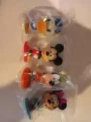 Kellogg's Cereal Toy Mini Disney Bobbleheads, Mickey, Minnie, Donald, and Goofy