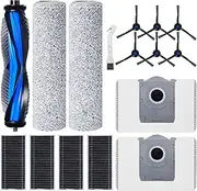 Accessories Kit for ECOVACS DEEBOT X8 PRO Omni / X8 Omni Robot Vacuum Cleaner, 1 Main Brush, 4 Filters, 2 Mopping Roller, 6 Side Brushes, 2 Dust Bags, 1 Cleaning Brush