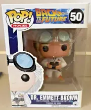 DR EMMETT BROWN Back to the Future 50 Funko Pop Vinyl New in Mint Box + P/P