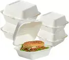 200 Pack Clamshell Take Out Food Containers, 100% Compostable Disposable to Go C