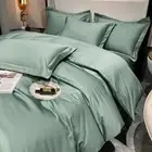Luxury BeddingSet Cotton DuvetCover Pillowcase Euro Bed Linen Soft Bed Sheet Set