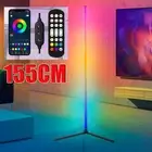 155cm RGB LED Corner Floor Lamp Ambient Light App Dimmable Music Sync Lamp AUS