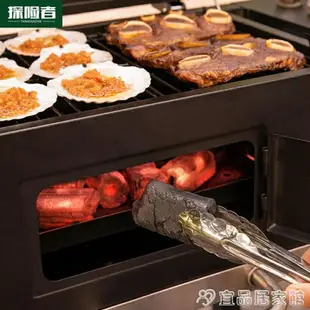 熱銷新品 燒烤爐 美式庭院bbq燒烤爐煙熏家用碳烤戶外燒烤架烤肉爐子燒烤野外木炭