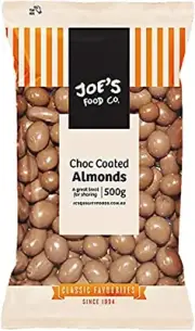 J.C.'S QUALITY FOODS Choc Coated Almonds
