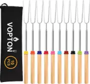 10 Pcs Marshmallow Roasting Sticks for Fire Pit Long 32Inch Smores Sticks Sk