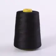 8000Yard Sewing Machine Thread Black Polyester Yarn Overlock Sewing Line Threads