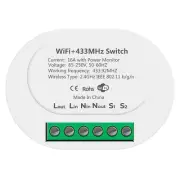RF433 WiFi Smart Switch Tuya 16A Light Switch Mini Home Breaker Relay with1259