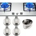 4xAlloy Home Kitchen Gas Stove Knob Cooker Oven Cooktop Universal Switch Control