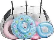 Mesh Pool Toy Storage, Water Fitness Barbell Hand Bar, Foldable Pool Float Storage Organiser, Large Capacity Inflatable Toy Float, Swimming Pool Accessories, Toys
