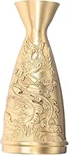 Brass Wine Bottle Desktop Mini Metal Vase Mini Copper Vase Mini Table Dry Flowers Bottles Metal Floral Vases Metal Wine Pot Decor Brass Centerpieces for Tables Juice