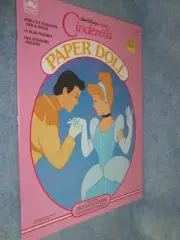 1989 Golden Book- Disney Classic Cinderella Paper doll #1545
