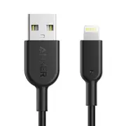 Anker USB cable for Lightning 0.9m black PowerLine II MFi-Certified durability