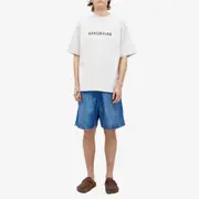 Balenciaga Denim Look Technical Fabric Swim Shorts