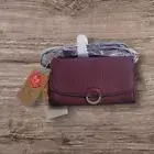 Ampere Creations Agnes Wallet Crossbody Eggplant Vegan Leather New