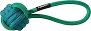 Pawzcity Interactive Rope Ball with Loop, Cucumber