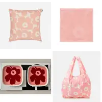 在飛比找蝦皮購物優惠-Marimekko 粉紅花系列 口金包/摺疊收納袋/零錢包/