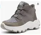 Sorel Women's Kinetic Breakthru Caribou In Quarry/sea Salt Boot SZ 9 NWOB