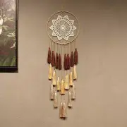 Macrame Dream Catchers for Bedroom - Tassel Wall Hanging Handmade Dreamcatchers