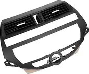 Tbest Center Dash Radio Climate Bezel Panel High Grade Plastic Heatproof Durable Dashboard AC Outlet Air Vent Replacement for EX-L 2 Doors 4 Doors 2011 2012