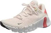 [Nike] Women's W Free Metcon 4 Gymnastics Shoe, Light Soft Pink/cave Purple-Magic Ember, 4.5 UK