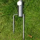 Parasol Ground Plug Sunshade Outdoor Umbrellas Metal Advertising Fixed Umbrellas