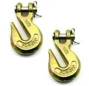 (Pack of 2) 5/16-inch, 70 Clevis Grab Hook, Yellow Chromate Finish