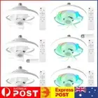Silent Ceiling Fan with Lights Remote Control for Bedroom Kitchen Living Room AU