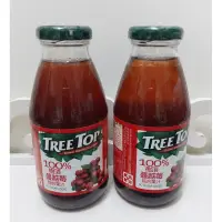 在飛比找蝦皮購物優惠-🌱🌱【樹頂】TREE TOP 100%蔓越莓綜合果汁(300