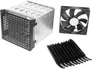 ARTIBETTER 1 Set HDD Cage Outlet Electric Storage Device External Hard Drive Case Hard Drive Mounting Bracket Cage Adapter Strip Cord Hard Drive Mounting Kit Silver Aluminum Alloy