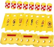 Abaodam 1 Set Traffic Sign for Educational Street Sign with Barricades for Early Learning and Imaginative Play Safe and Material