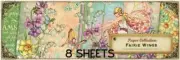 GRAPHIC 45 "FAIRIE WINGS" 8- 12x12 PAPERS FANTASY BUTTERFLIES SALE SCRAPJACK'S