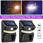 Solar Mosquito Killer Lamp Fly Trap Zapper Catcher Bug Insect UV Outdoor Sensor