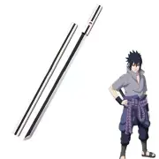 Naruto Uchiha Sasuke Kusanagi Grass Cutter Metal Sword Anime Cosplay 104cm White