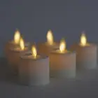 Luminara Flickering Flameless Tealight Tea Light LED Candles Set of 6 with Timer