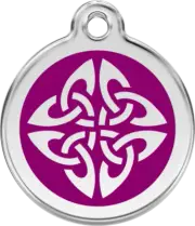 Red Dingo Enamel Tribal Arrows Tag - Purple - Lifetime Guarantee - Cat, Dog, Pet