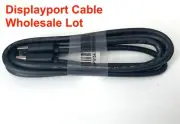 LOT Bundle - Display Port DP to DP Cable 6Ft 1.8m Male 4K HD Dell 5, 10, 50, 100