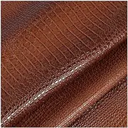 NIANTONG Faux Leather Fabric Crocodile Pattern Shiny PU Faux Leather Upholstery Fabric Sold by The Metre 138 cm Wide for Sofa Chair Seat Cover, Furniture, DIY Crafts (Colour: Brown)