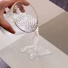 Heatproof Dining Table Mats Made from PVC Set of 6 for Stylish Protection