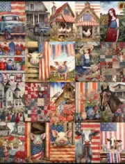20 Pcs Americana Tags Small Junk Journal Scrapbook USA Seller