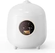 Mini Rice Cooker, 1.2L Small Rice Cooker with Non-stick Coating, BPA Free, Portable Mini Rice Cooker, One Button to Cook and Keep Warm Function, White