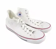 Converse Chuck Taylor All Star Canvas High Top White Mens 9.5 Womens 11.5