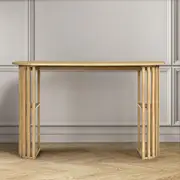 Furb Console Table Hallway Fluted Stand Hall Entryway Bar Side Table for Living Room