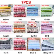 7PCS/set Quilting Bundle Patchwork Cotton Fabric handmade DIY Sewing Floral