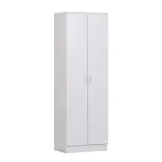Nova 2-Door Multi-Purpose 5-Tier Cupboard Storage Cabinet - White