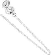 [ANDRESLAD] Retro Pocket Watch Rings Necklace Trendy Watch Vintage Necklaces Bracelet Jewelry Gold Necklace Women Dainty Gold Watch Initial Necklace for Women Digital Pocket Watch Silver