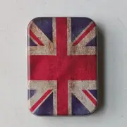 Std Deck of UK United Kingdom British Union Jack Flag Playing Cards in Tin Case
