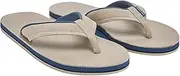 [Hari Mari] Pier - Men's Premium Leather Flip Flops - Water Resistant Sandals with Leather Straps and Firm Arch Support - Summer Shoes for Men