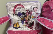 Kids Minnie Mouse & Daisy Foldable Chair with Carry Bag
